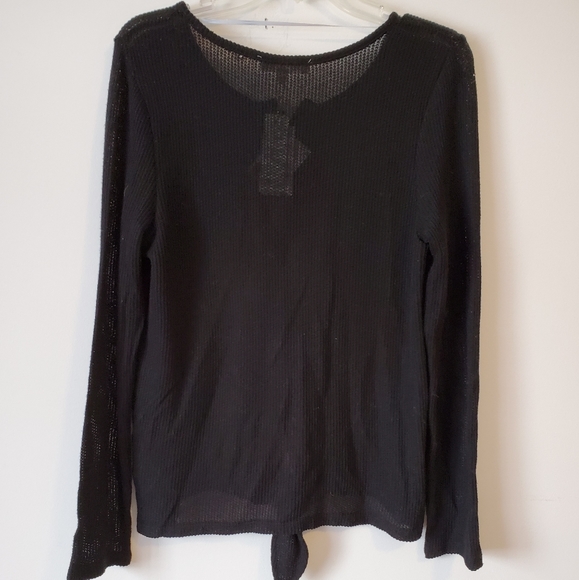C&C CALIFORNIA Casial Henley Top Loose Fit Black M - Picture 2 of 2